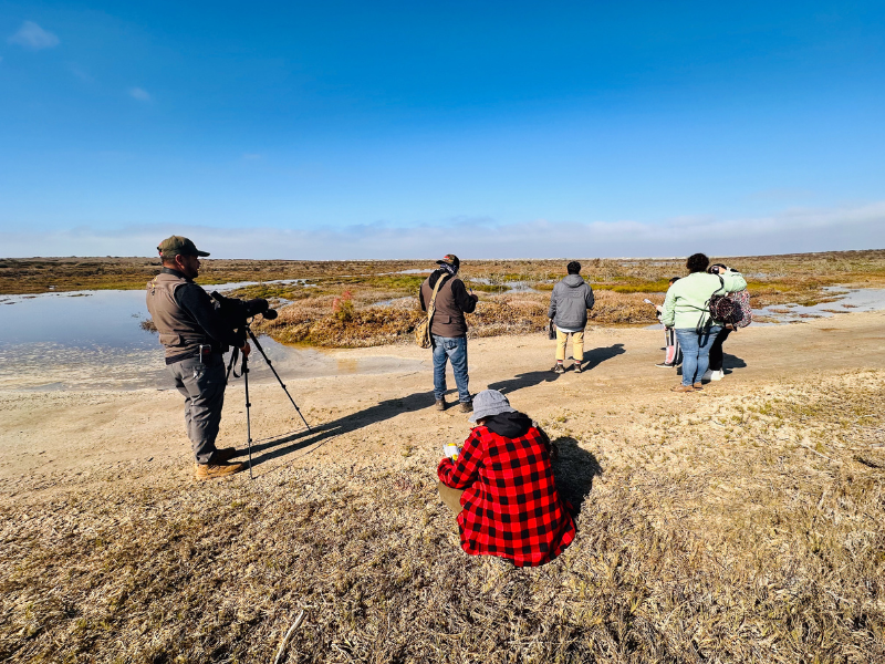 Taller para comunidades sobre el protocolo de campo MSP. Foto cortesía de Lorena Velázquez, Terra Peninsular.